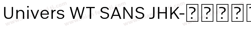 Univers WT SANS JHK字体转换